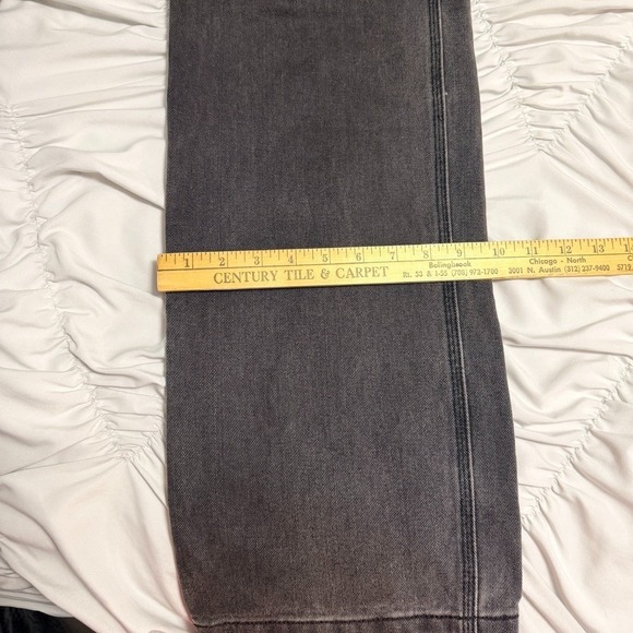 J. Galt Shanghai Black Straight Leg Jeans Women's Size S Washed‎ Denim High Rise - Picture 3 of 10